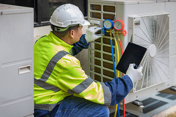 Professional Air Conditioning Repair technician working in Colbert, OK